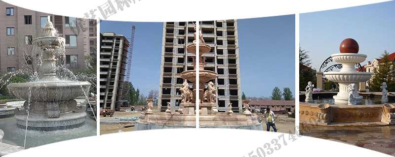 大理石景觀噴泉安裝，大型景觀噴泉廠家，景觀石雕噴泉廠家