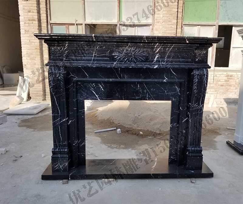 石雕壁爐架，大理石壁爐架，室內(nèi)壁爐架
