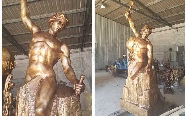 雕刻自我人物雕塑，銅雕刻自我雕塑，自我雕刻人物銅雕塑