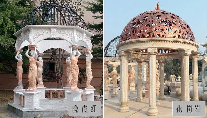 歐式景觀涼亭，大理石涼亭，石雕景觀涼亭