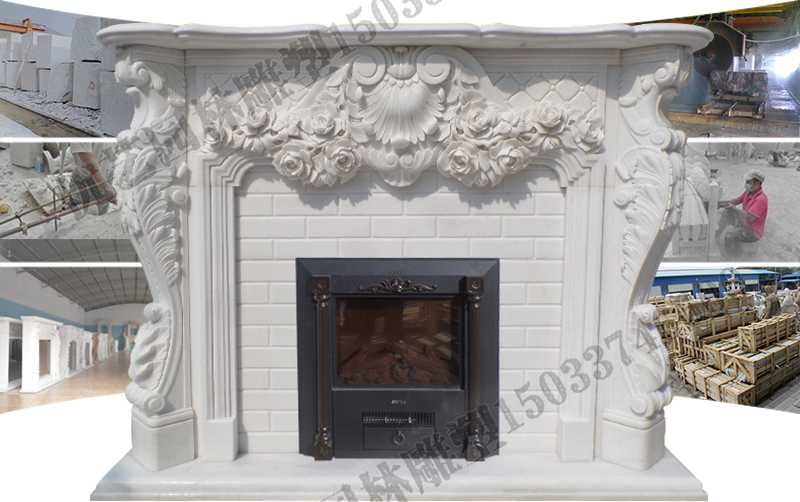 石雕壁爐架制作，石雕壁爐架制作流程，石雕壁爐架工廠