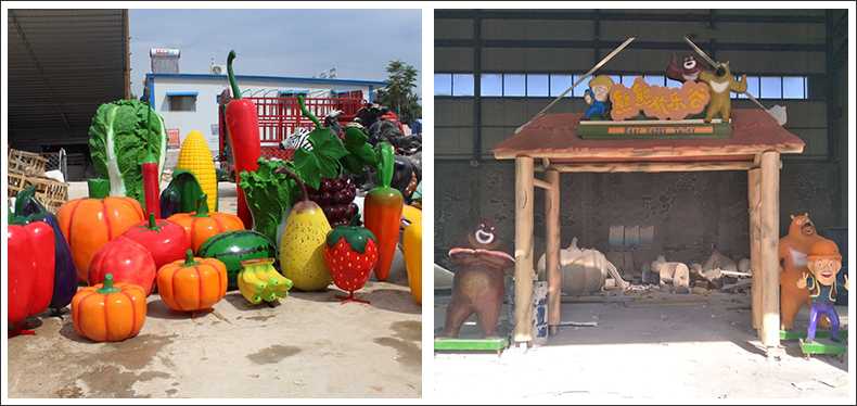 仿真蔬菜水果擺件，卡通玻璃鋼門頭