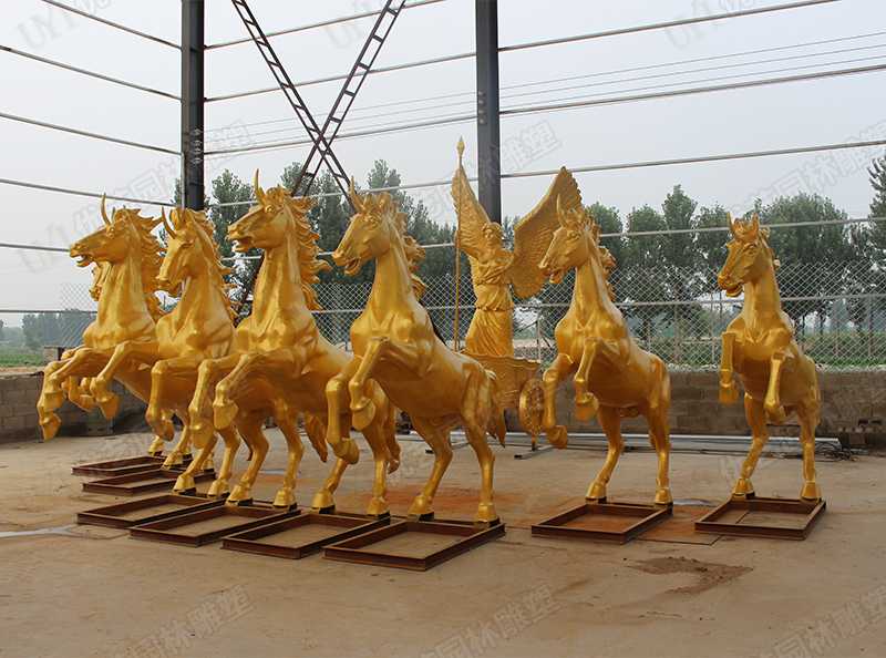 景觀銅馬雕塑，銅馬雕塑定制