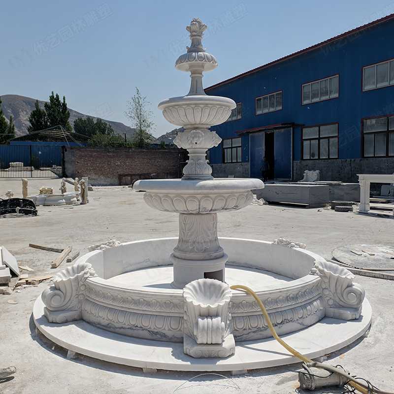 大理石噴泉，漢白玉噴泉