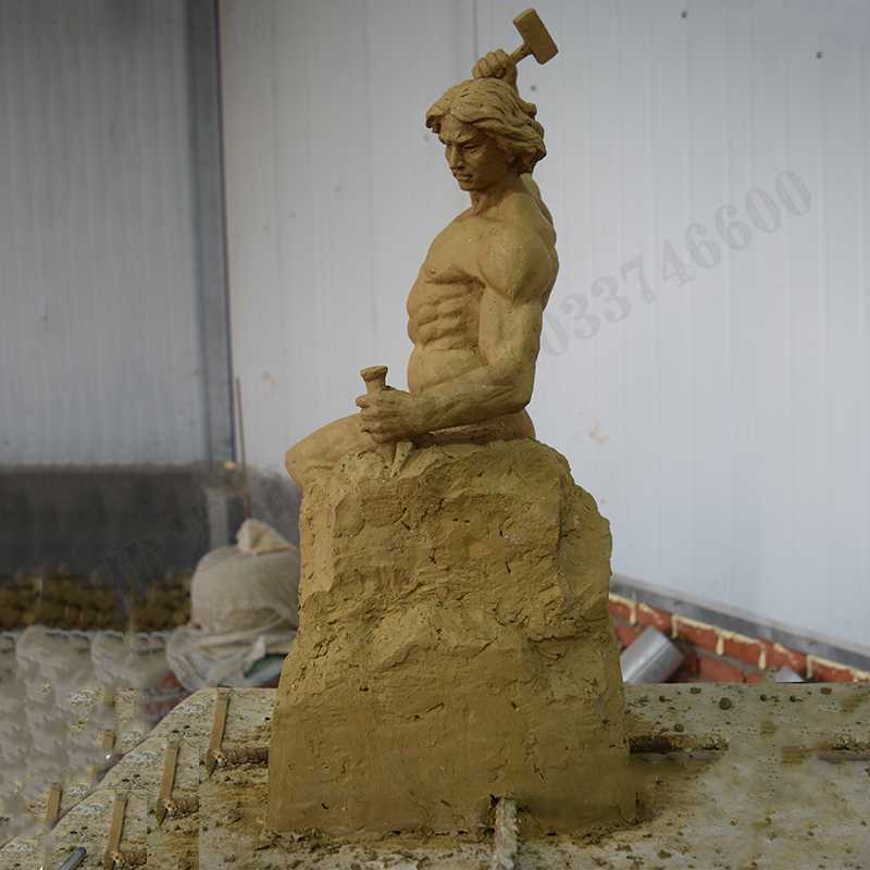 自我雕刻雕塑，自我雕刻擺件，雕刻自我