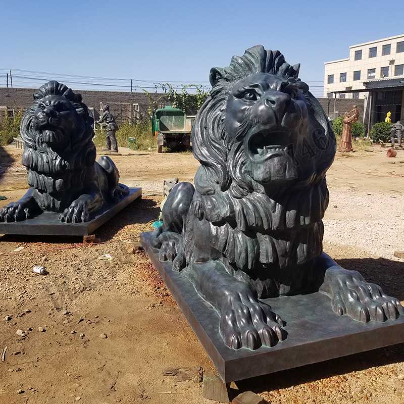 匯豐銅獅子，銅匯豐獅子，銅雕塑廠家，銅獅子廠家