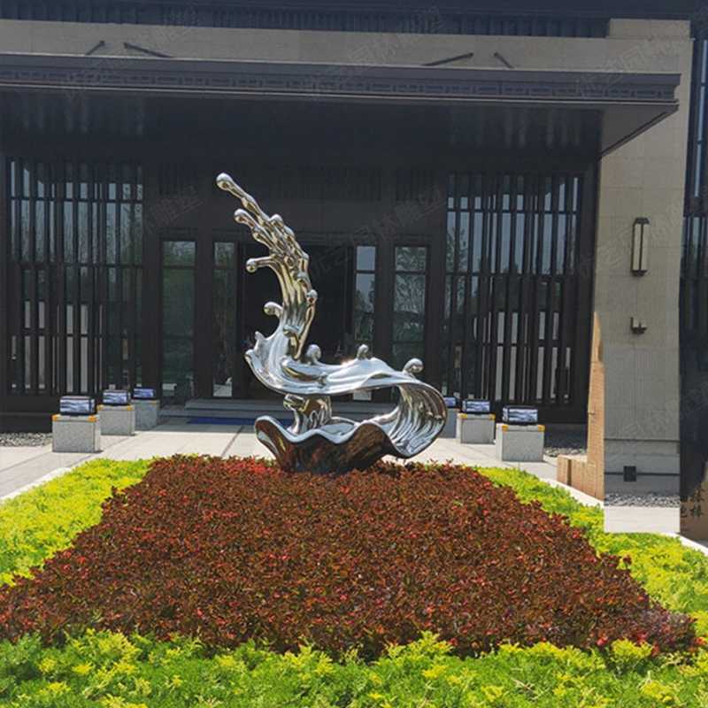 不銹鋼流水雕塑，不銹鋼雕塑廠家