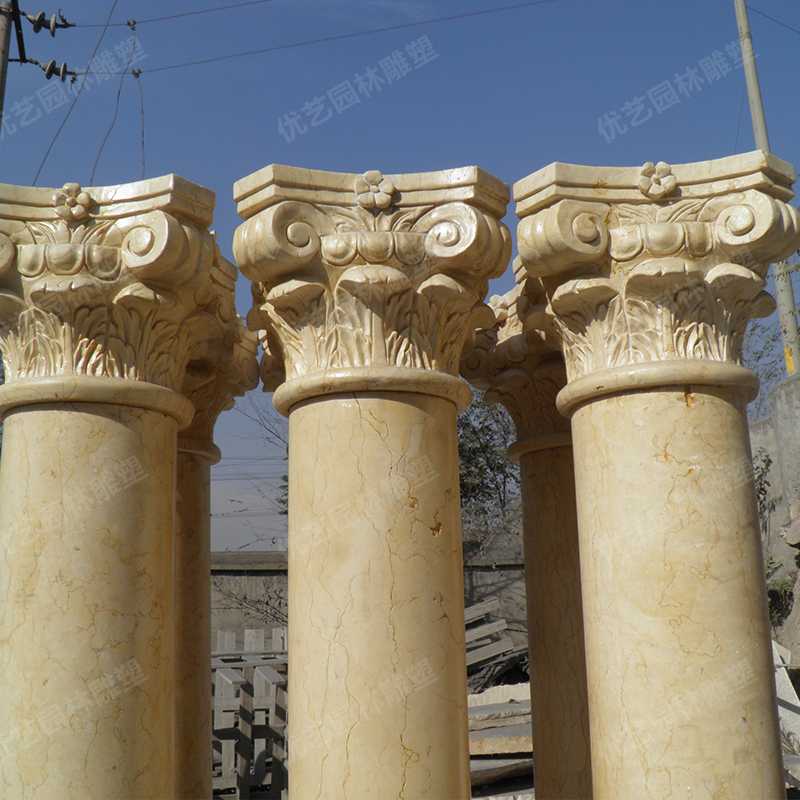 大理石羅馬柱，石材羅馬柱
